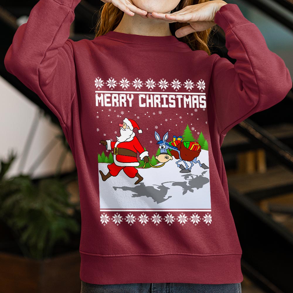 Merry Christmas Santa Women Ugly Christmas Sweater