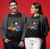 Naughty Santa With Bad Girl Ugly Christmas SWeater
