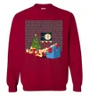 Naughty Santa With Bad Girl Ugly Christmas SWeater