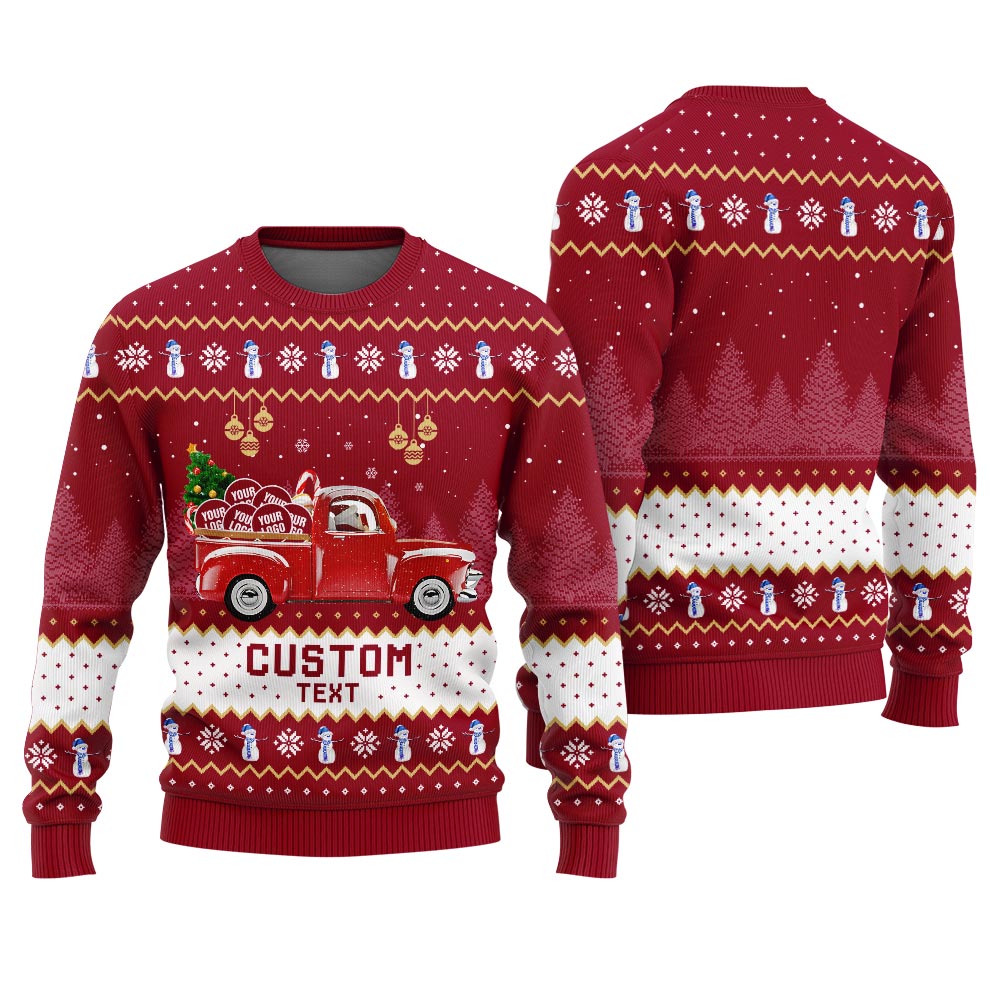 Christmas Sweater With Logo Car For Men