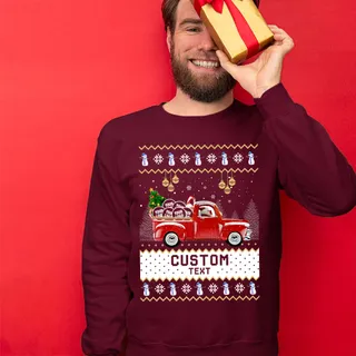 Personalized Car Logo Ugly Sweater Men