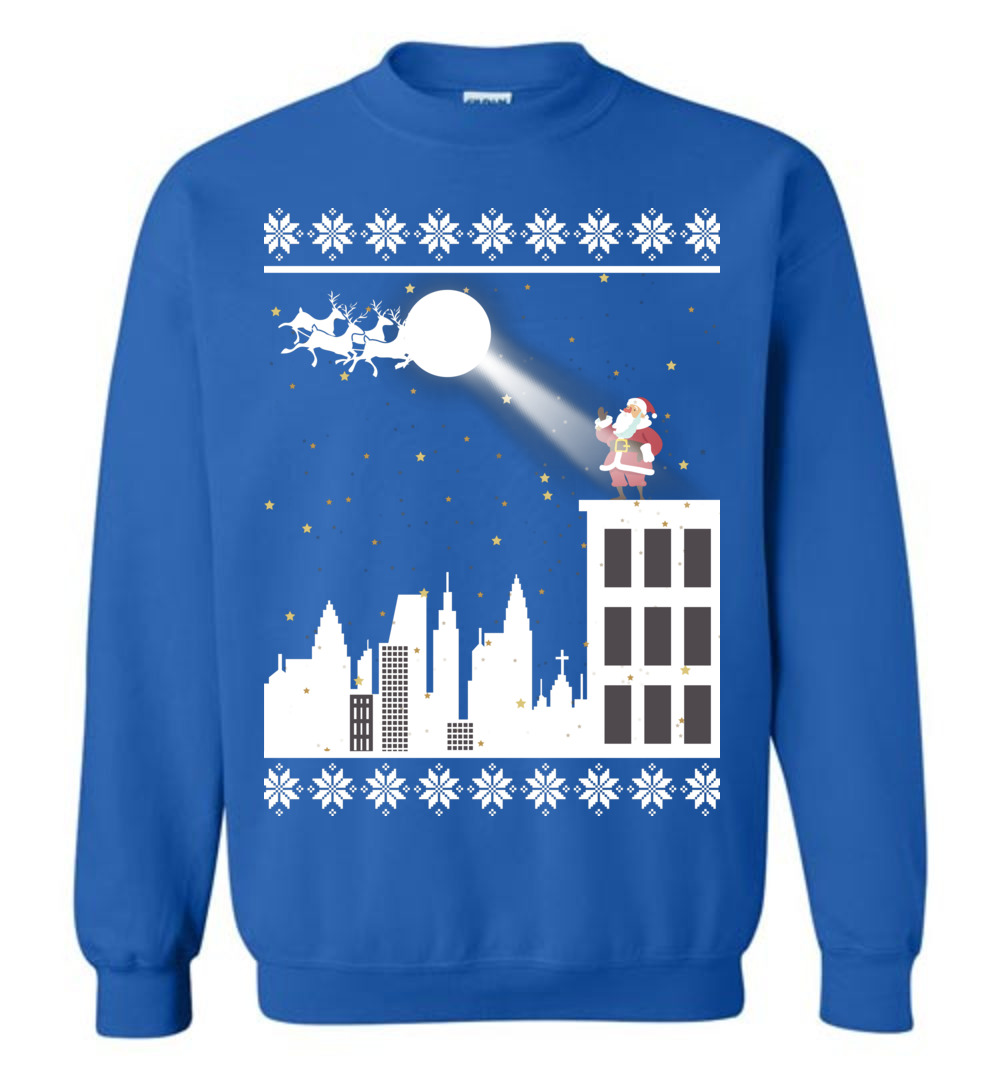 Santa On The Rooftop Women's Ugly Christmas Sweater - variant image 1