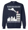 Santa On The Rooftop Women's Ugly Christmas Sweater