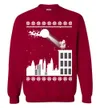 Santa On The Rooftop Women's Ugly Christmas Sweater