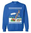 Funny Santa With Reindeer Ugly Sweater For Unisex - variant image 1