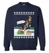 Funny Santa With Reindeer Ugly Sweater For Unisex