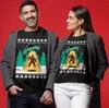 Bigfoot UFO Ugly Christmas Sweater For Unisex