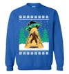Bigfoot UFO Ugly Christmas Sweater For Unisex - variant image 1
