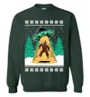 Bigfoot UFO Ugly Christmas Sweater For Unisex