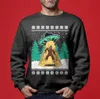 Bigfoot UFO Ugly Christmas Sweater For Unisex