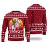 Bigfoot Believe Christmas Sweater Men