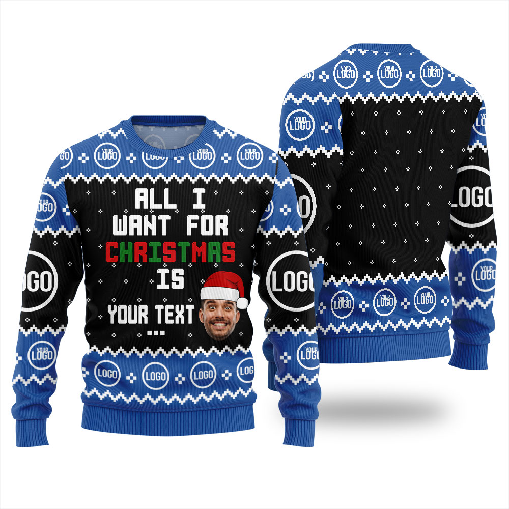 Custom Christmas Sweater With Picture For Men - variant image 1