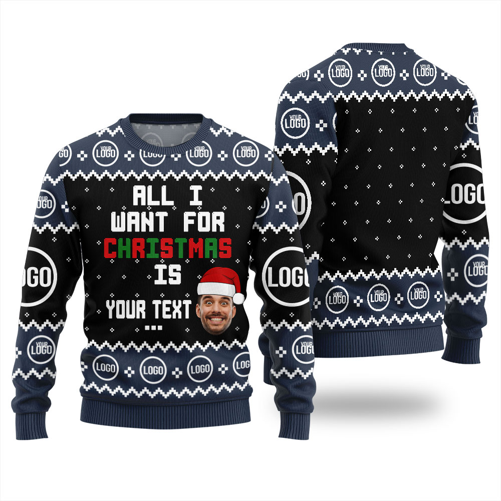 Custom Christmas Sweater With Picture For Men