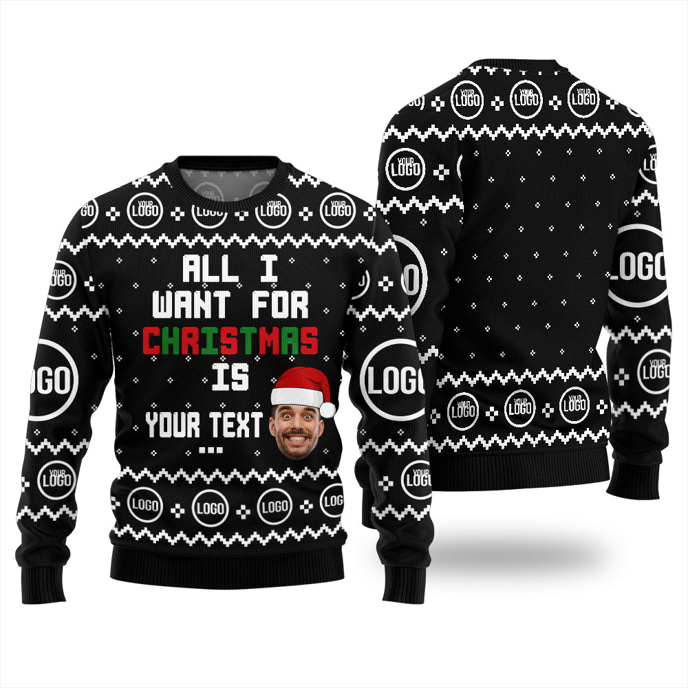 Custom Christmas Sweater With Picture For Men