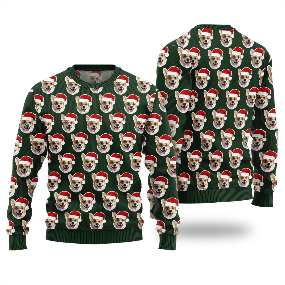 Custom Dog Ugly Christmas Sweater For Men
