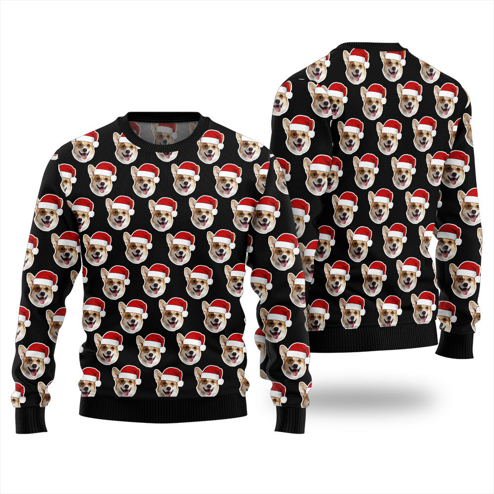 Custom Dog Ugly Christmas Sweater For Men
