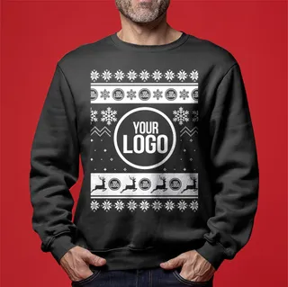 Personalized Logo Ugly Sweater Mens
