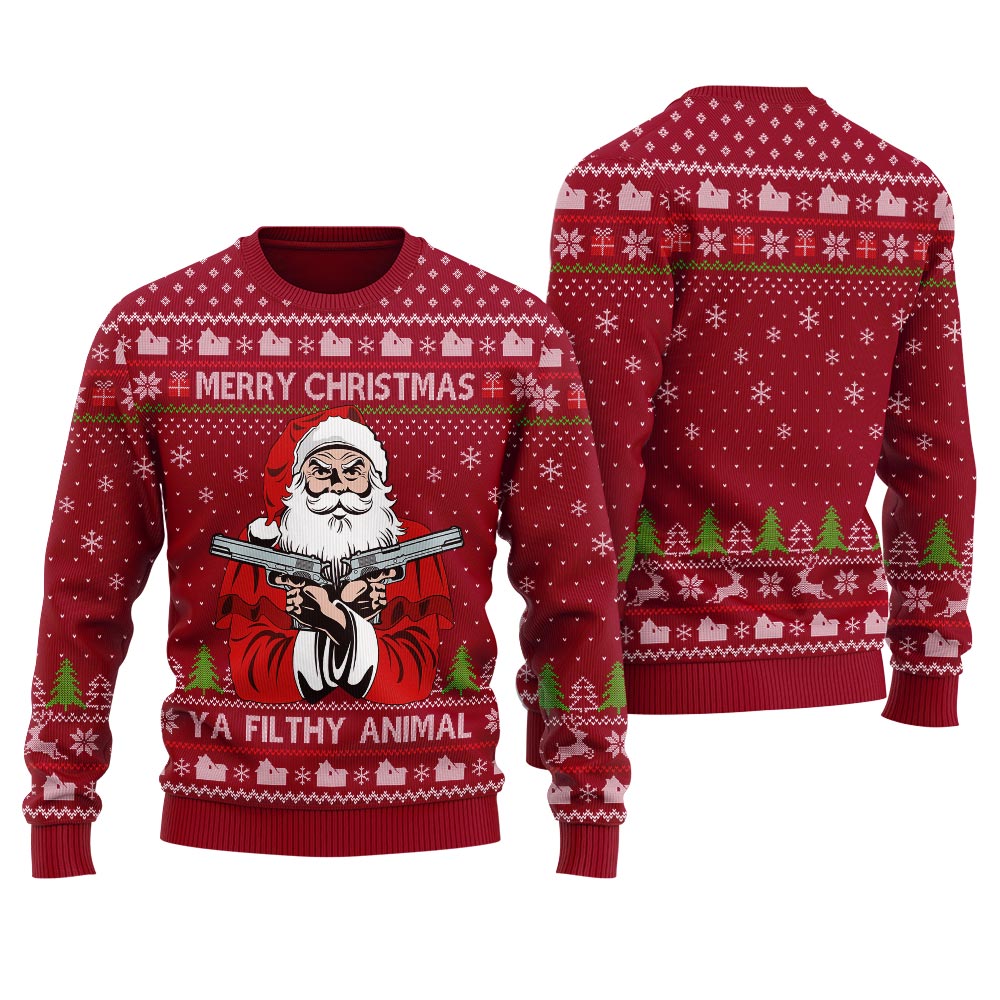 Merry Christmas Ya Filthy Animal Ugly Sweater