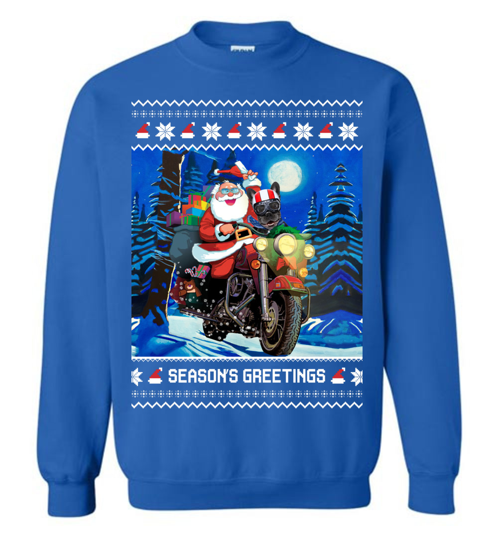 Seasons Greetings Santa Christmas Sweater Men - variant image 1