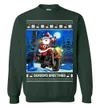 Seasons Greetings Santa Christmas Sweater Men