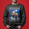 Seasons Greetings Santa Christmas Sweater Men