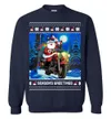 Seasons Greetings Santa Christmas Sweater Men