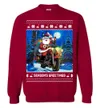 Seasons Greetings Santa Christmas Sweater Men