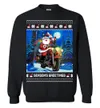 Seasons Greetings Santa Christmas Sweater Men