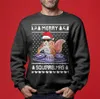 DJ Squirrel Men's Ugly Christmas Sweater