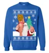 Santa With Sexy Girl Naughty Christmas Sweater Men - variant image 1