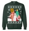 Santa With Sexy Girl Naughty Christmas Sweater Men