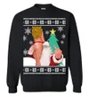 Santa With Sexy Girl Naughty Christmas Sweater Men