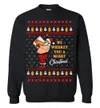 We Whiskey You A Merry Christmas Christmas Sweatshirt