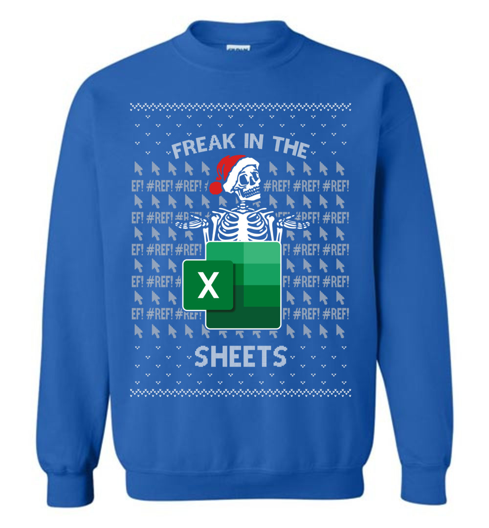 Christmas Skull Freak In The Sheets Ugly Sweatshirt - variant image 1
