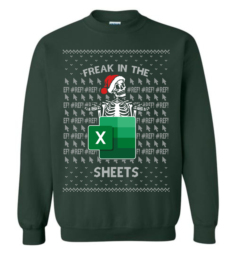 Christmas Skull Freak In The Sheets Ugly Sweatshirt