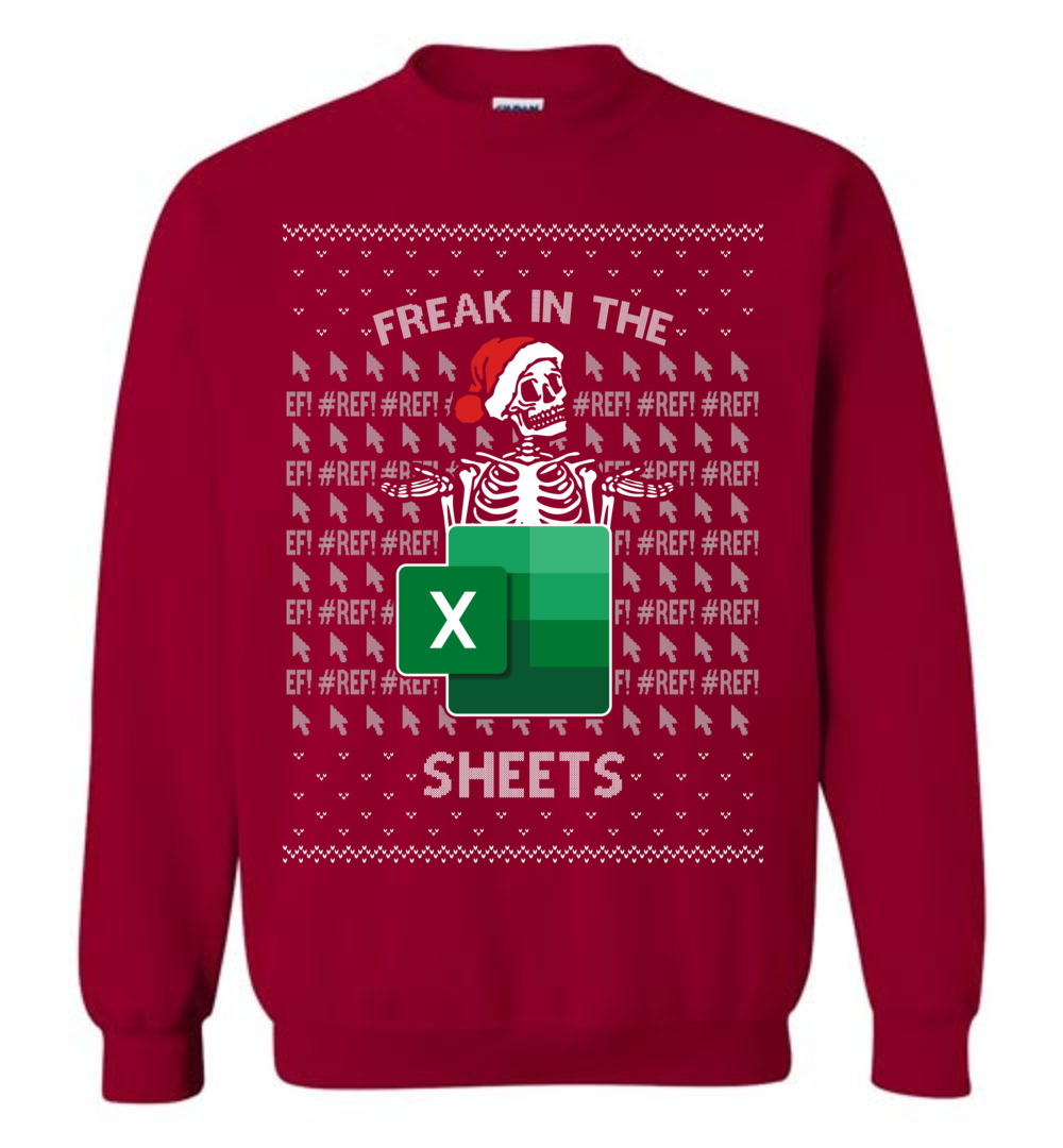 Christmas Skull Freak In The Sheets Ugly Sweatshirt