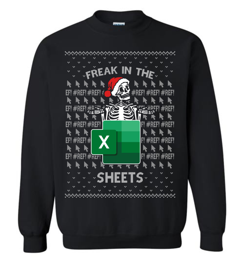 Christmas Skull Freak In The Sheets Ugly Sweatshirt