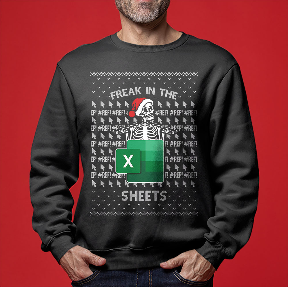 Christmas Skull Freak In The Sheets Ugly Sweatshirt
