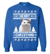 Funny Meowy Custom Ugly Sweater - variant image 1