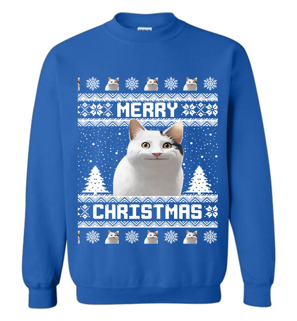 Funny Meowy Custom Ugly Sweater