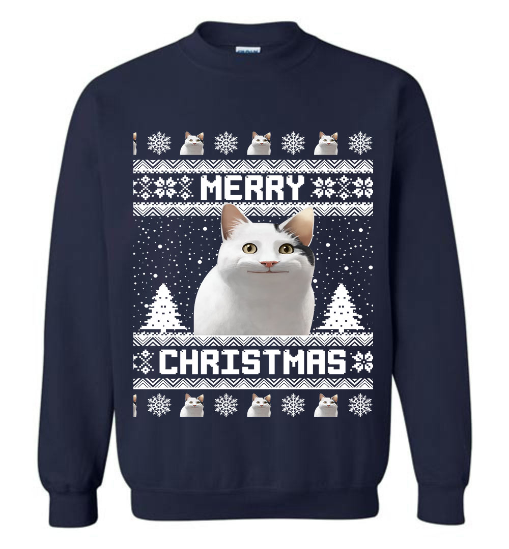 Funny Meowy Custom Ugly Sweater