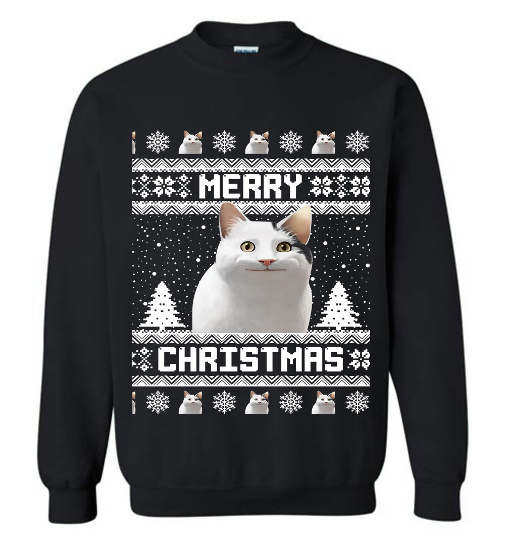 Funny Meowy Custom Ugly Sweater
