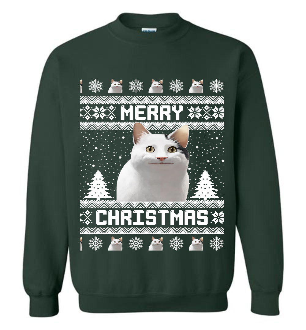 Funny Meowy Custom Ugly Sweater
