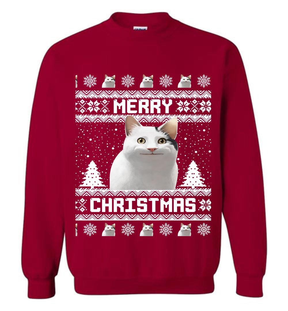 Funny Meowy Custom Ugly Sweater
