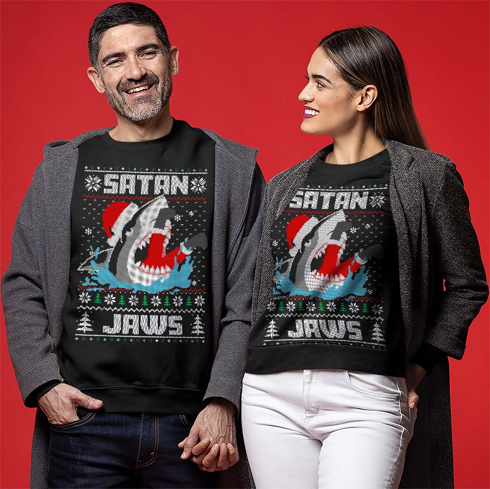Shark Santa Ugly Christmas Sweatshirt