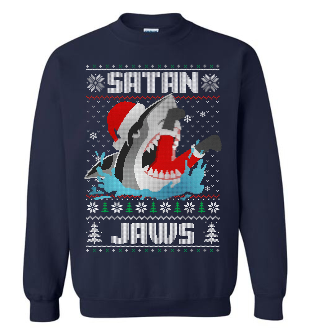 Shark Santa Ugly Christmas Sweatshirt