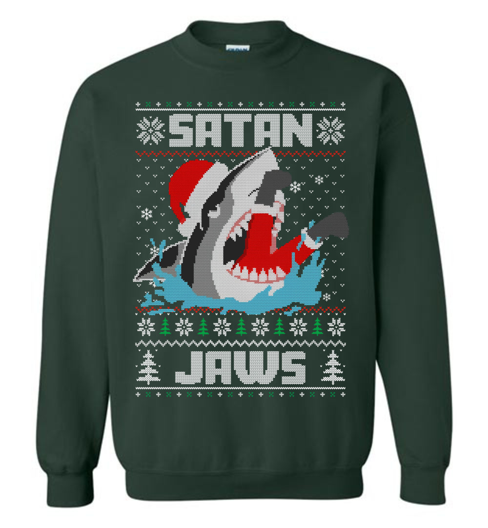 Shark Santa Ugly Christmas Sweatshirt