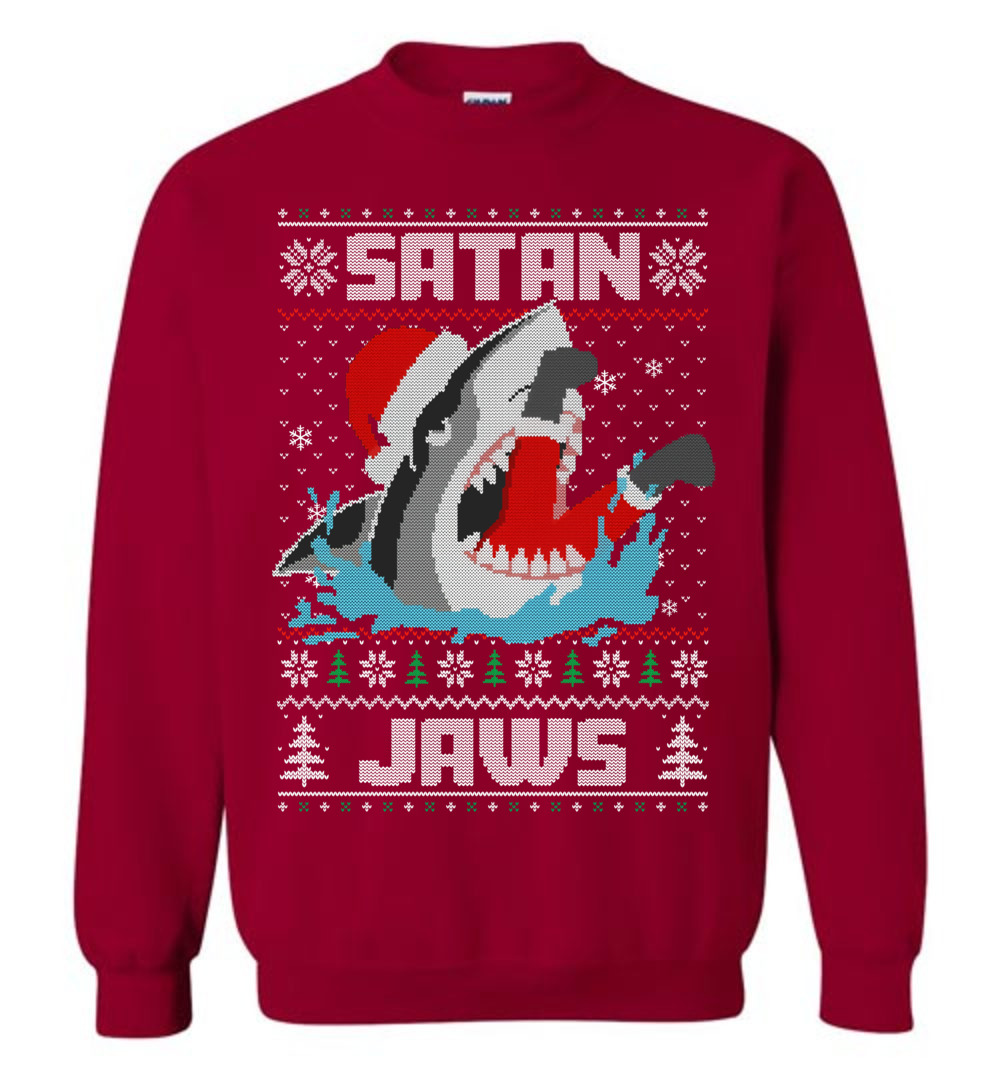 Shark Santa Ugly Christmas Sweatshirt