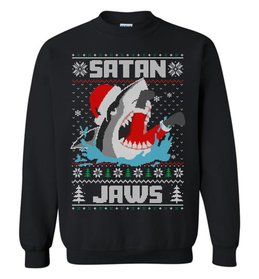 Shark Santa Ugly Christmas Sweatshirt