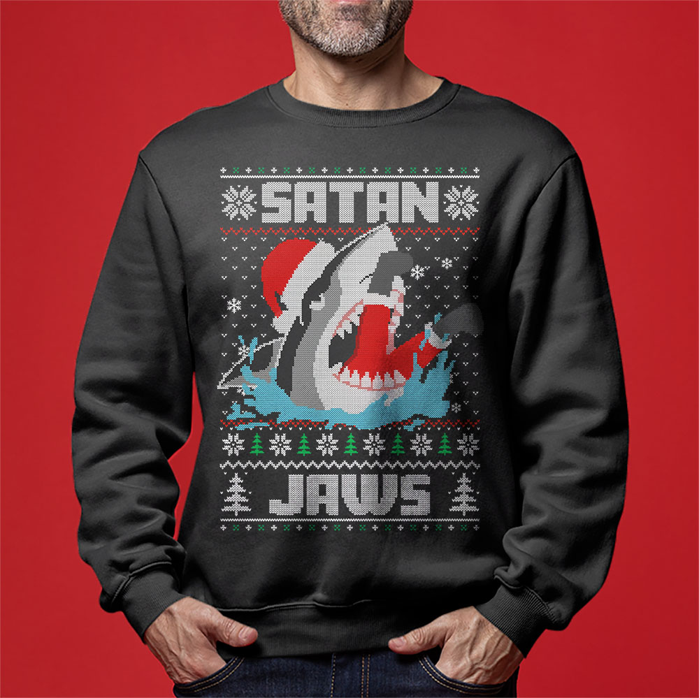 Shark Santa Ugly Christmas Sweatshirt